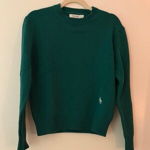 Sporty & Rich Cozy Green Sweater
